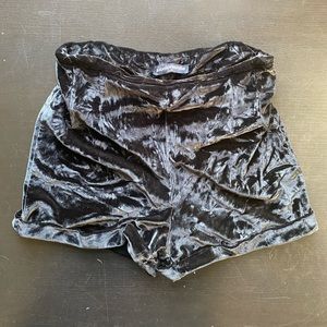 Black Velvet Hot Pants